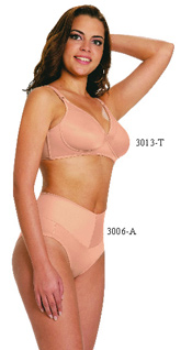 3013-T: Bra, Side Supports Stays, Adjustable Straps 3006-A: Compression Breifs, Reinforced Front Panel      3013-T: Brassier, Soporte Lateral, Tiras Ajustable 3006-A: Panty de Compresion, Resfuerzo Panel Delantero   